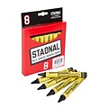 Crayola Staonal Marking Crayons, Black, 8/Box (52-0002-2-051)