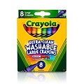 Crayola® Specialty Crayons, Large Size, Washable, 8/Box