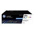 HP 131A Black/Cyan/Magenta/Yellow Standard Yield Toner Cartridge, 4/Pack (CF210AQ1)