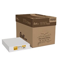 Quill Brand® 8.5 x 11 Multipurpose Copy Paper, 20 lbs., 94 Brightness, 500 Sheets/Ream, 10 Reams/C