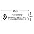 Custom Xstamper® N18 Pre-inked Notary Stamp, 0.88 x 2.75