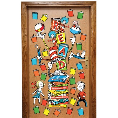 Eureka Dr. Seuss Reading All-In-One Door Decor Kit, 34/Pack (EU-849314)