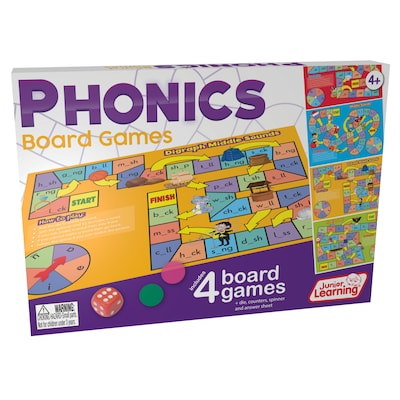 Junior Learning Phonics Board Games, Language Arts (JRL422)