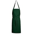 Chef Designs Standard Bib Apron Without Pouch Pockets, Hunter Green