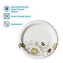 Dixie Pathways Medium-Weight Paper Plates, 6 7/8, 125/Pack (UX7WS)