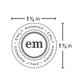 Custom Official KO Desk Embosser Seal, 1.63 Diameter