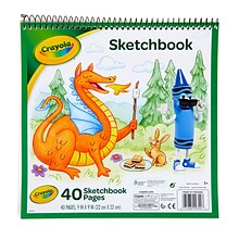 Crayola 9 x 9 Sketch Book, 40 Sheets/Book (99-3404)