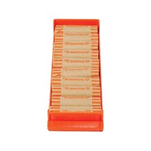 CONTROLTEK Quarters Coin Tray, 10 Compartments, Orange (560563)