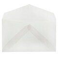 JAM Paper 2Pay Translucent Vellum Envelopes, 2.5 x 4.25, Clear, 100/Pack (900767740A)