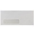 JAM Paper #10 Business Envelope, 4 1/2 x 9 1/2, Smooth White, 500/Box (1633173C)