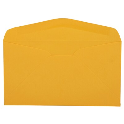 JAM Paper #6 3/4 Business Envelope, 3 5/8 x 6 1/2, Goldenrod Orange, 50/Pack (557612642C)