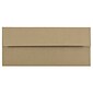 JAM Paper Open End #10 Currency Envelope, 4 1/8" x 9 1/2", Brown Kraft Paper Bag, 500/Pack (6314842H)