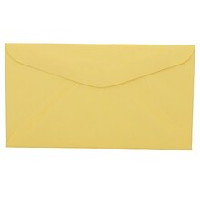 JAM Paper #6 3/4 Business Envelope, 3 5/8 x 6 1/2, Cary Yellow, 250/Box (357617061H)