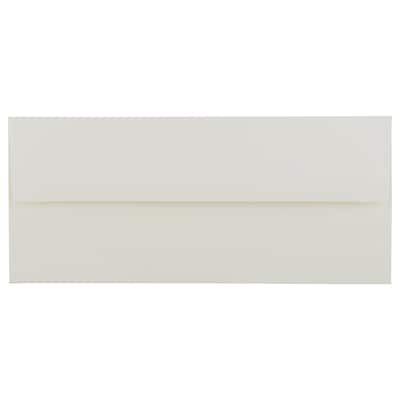 JAM Paper Strathmore Open End #10 Business Envelope, 4 1/8 x 9 1/2, Natural White, 50/Pack (70746I