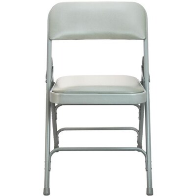Advantage Gray Padded Metal Folding Chair, Gray 1" Vinyl Seat 80 Pack (DPI903V-GG)