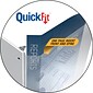 Stride QuickFit 5" 3-Ring View Binders, D-Ring, White (8707-00)