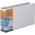 Stride Heavy Duty 3 3-Ring View Binders, D-Ring, White (94050)
