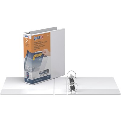 Stride 2" 3-Ring View Binders, White (8713-00)