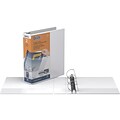 Stride 2 3-Ring View Binders, D-Ring, White (8703-00)