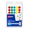 Avery See-Through Hand Written Color Coding Labels, 3/4 Dia., Translucent Assorted Colors, 35/Sheet