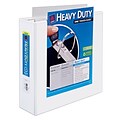 Avery Extra-Wide Heavy Duty 3 3-Ring View Binders, D-Ring, White (01321)