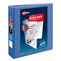 Avery Heavy Duty 2 3-Ring View Binders, D-Ring, Periwinkle (17597)