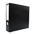 Bindertek Premium 2 3-Ring Non-View Binders, D-Ring, Black (3EFN-BK)