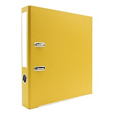 Bindertek Premium 2 2-Ring Non-View Binders, Yellow (SLN-YE)