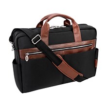 McKleinUSA SOUTHPORT U Series Nylon Dual Compartment Briefcase, Black (79105)