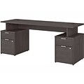 Bush Business Furniture Jamestown 72W Desk with 4 Drawers, Storm Gray (JTN005SGSU)