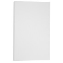 JAM Paper Legal Vellum Bristol Index Paper, 110 lbs., 8.5 x 14, White, 50/Pack (16928443)