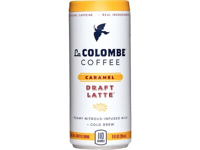 La Colombe Draft Latte Caramel Cold Brew Coffee, Medium Roast, 9 Fl. Oz., 12/Carton (PPPURC1216)