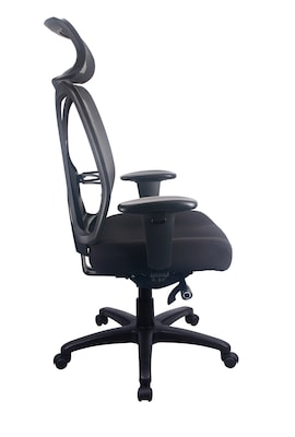 Tempur-Pedic Mesh Back Fabric Computer and Desk Chair, Black (TP6450-BLK-PIP)