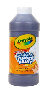 Crayola Washable Fingerpaint, Violet, 16 oz. (55-1316-040)