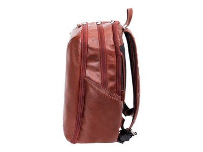 McKlein U Series Englewood Laptop Backpack, Brown Leather (18894)