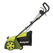 Sun Joe 13-Inch 12-Amp Electric Scarifier and Lawn Dethatcher w/ Collection Bag (AJ801E)