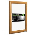 Seco® Front Load Easy Open Snap Poster Frame, 24 x 36, Light Wood (SN2436LW)