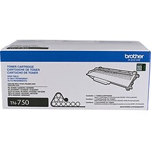 Brother TN-750 Black High Yield Toner Cartridge, 2/Pack   (TN7502PK)