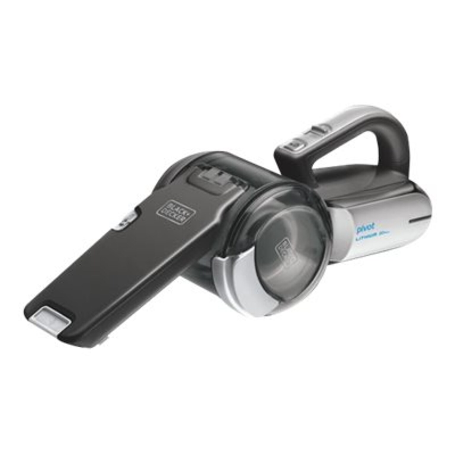 Black & Decker & Pivot Vac Handheld Vacuum, Bagless, Black/Silver (BDH2000PL)