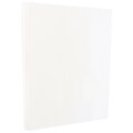 JAM Paper 80 lb. Cardstock Paper, 8.5 x 11, White Glossy, 250 Sheets/Pack (1034702)