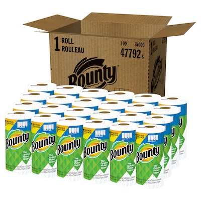 Bounty Select-A-Size Single Plus Kitchen Paper Towels, 2-Ply, 83 Sheets/Roll, 24 Rolls/Carton (87427)