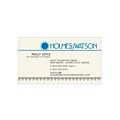 Custom 1-2 Color Business Cards, CLASSIC® Laid Natural White 80#, Flat Print, 2 Standard Inks, 1-Sid