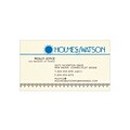 Custom 1-2 Color Business Cards, CLASSIC® Linen Natural White 80#, Flat Print, 2 Standard Inks, 1-Si