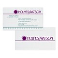 Custom 1-2 Color Business Cards, CLASSIC® Laid Solar White 120#, Flat Print, 2 Custom Inks, 2-Sided,