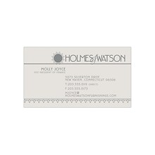 Custom 1-2 Color Business Cards, Gray Index 110#, Flat Print, 1 Standard Ink, 1-Sided, 250/PK