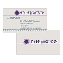 Custom 1-2 Color Business Cards, Gray Index 110#, Raised Print, 2 Custom Inks, 2-Sided, 250/PK