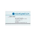 Custom 1-2 Color Business Cards, CLASSIC® Linen Haviland Blue 80#, Flat Print, 2 Standard Inks, 1-Si