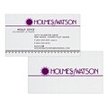 Custom 1-2 Color Business Cards, CLASSIC® Laid Solar White 80#, Raised Print, 1 Standard & 1 Custom