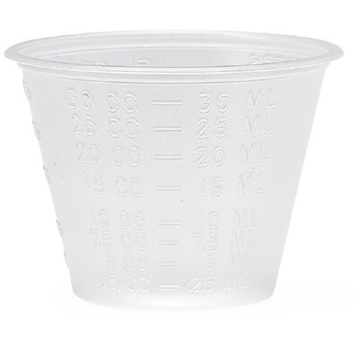 Medline 1 oz. Plastic Disposable Cup, Translucent, 5000/Carton (DYND80000)