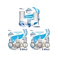 Glade PlugIns Scented Oil & Holders, Clean Linen, 0.67 Oz., 8/Pack  (313803)